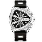 Relógio Masculino Design Criativo Triangulo Pulseira de Borracha Impermeavel 30M