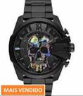 Relógio Masculino Diesel Skull Rainbow Dz4582 Top COMPLETO