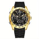 Relógio Masculino Digital com Duplo Display Luminoso Design Esportivo Impermeavel