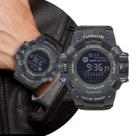 Relogio Masculino Digital de Pulso com Pulseira de Silicone com Resistêcia à Água em 5 ATM Esportivo Militar Tático Camuflado Verde Tuguir