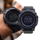 Relógio Masculino Digital de Pulso Preto com Pulseira de Silicone à Prova D Água Militar Tático Shock Casual e Esportivo Tuguir