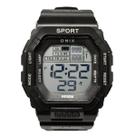 Relógio Masculino Digital Onix IT-1802 Resistente à água 5 ATM Caixa em Borracha Preto Pulseira de Resina Visor Acrílico Quadrado Fivela Bateria