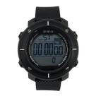 Relógio Masculino Digital Onix IT-371 Resistente à água 5 ATM Branco Caixa em Resina Preto Pulseira de Silicone Visor Acrílico Redondo Fivela Bateria