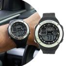 Relógio Masculino Digital Preto e Prata com Caixa de Polímero e Pulseira de Silicone à Prova D Água Esportivo e Casual Onix