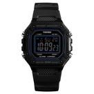Relógio Masculino Digital Skmei 1496 Resistente à água 5 ATM Caixa em Resina Preto Pulseira de Plástico Visor Acrílico Quadrado Fivela Bateria