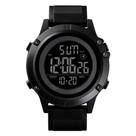 Relógio Masculino Digital Skmei 1508 Resistente à água 5 ATM Preto Caixa em Resina Pulseira de Plástico Visor Acrílico Redondo Fivela Bateria