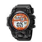 Relógio Masculino Digital Skmei 2245 Resistente à água 5 ATM Laranja e Branco Caixa em Resina Preto Pulseira de Plástico Visor Acrílico Redondo