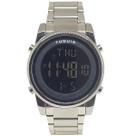 Relógio Masculino Digital Tuguir TG30326 Resistente à água 3 ATM Preto Caixa em Metal Prata Pulseira de Aço Visor Cristal Mineral Redondo Dobrável Relógio Masculino Digital Tuguir TG30326 Resistente à água 3 ATM Preto Caixa em Metal Prata Pulseira de Aço Visor Cristal Mineral Redondo Dobrável