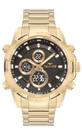 Relógio masculino dourado technos original bj4060ab/1p