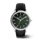Relógio Masculino Elegante Prata Casual Clássico 40mm New Port