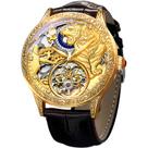 Relógio masculino FORSINING Tourbillon de luxo Tiger Moon Phase