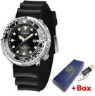 Relógio Masculino Fox Box Aço Inox A Prova D'água Pulseira Borracha