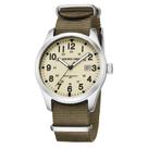 Relógio masculino GOLDEN HOUR com alça deslizante de nylon prateada Relógio masculino GOLDEN HOUR com alça deslizante de nylon prateada