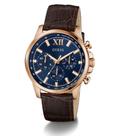 Relógio Masculino GUESS multifuncional Pulseira Couro GW0901G3