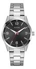 Relógio Masculino Guess Prata E Preto Gw0965g1 Casual Social Prateado Prateado Preto
