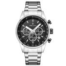 Relógio Masculino Hazard Steel Silver Black 43mm
