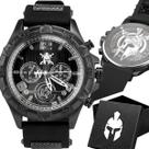 Relogio Masculino Inox Preto Premium Aço + Caixa social exclusivo silicone original garantia gladiador branco analogico