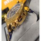Relógio Masculino Invcta Subaqua 18527 Azul e Dourado a Prova D'água 100% Original