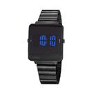 Relógio Masculino LCD Aço Preto - Seculus