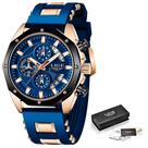 Relógio Masculino LIGE 8908 Esporte Aço inoxidável
