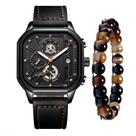 Relógio Masculino Luxo Casual Cronógrafo Mais Pulseira