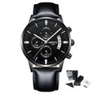 Relógio Masculino Luxo Couro Analógico Nibosi 2309 Original