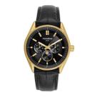 Relógio Masculino Mondaine Dourado Couro Lua 41mm Original 32948gpmvdo1