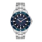 Relógio Masculino Mondaine Prata Azul 48mm Aço Inox Top 32951g0mvne2