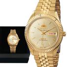 Relógio Masculino Orient Automático Dourado Original Luxo 3 Estrelas 469EC7NH C1KX