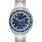 Relógio Masculino Orient Solartech Elite Land Cronógrafo Original MBSSC298D1SX Pulseira Metal Prata
