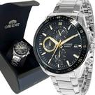 Relógio Masculino Orient Solartech Prata 1 Ano De garantia