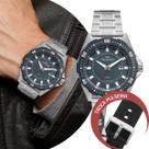 Relógio Masculino Prata e Azul Troca a Pulseira Kit com 2 Pulseiras em Aço Inoxidável à Prova D Água Luxo Elegante Casual Social Technos Relógio Masculino Prata e Azul Troca a Pulseira Kit com 2 Pulseiras em Aço Inoxidável à Prova D Água Luxo Elegante Casual Social Technos