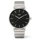 Relógio Masculino Prata Piano Bossa Nova Fundo Preto 40mm