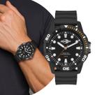 Relógio Masculino Preto Analógico de Pulso com Pulseira de Silicone à Prova D Água Casual Mormaii