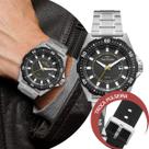 Relógio Masculino Preto e Prata Troca a Pulseira Kit com 2 Pulseiras em Aço Inoxidável à Prova D Água Luxo Elegante Casual Social Technos Relógio Masculino Preto e Prata Troca a Pulseira Kit com 2 Pulseiras em Aço Inoxidável à Prova D Água Luxo Elegante Casual Social Technos