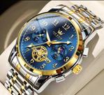 Relógio Masculino Quartz de Aço Inoxidável "OLEVS"