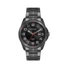Relógio Masculino Seculus Aço Calendário Preto Casual