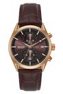 Relógio masculino seculus cronógrafo 77307gpsvrc3 pulseira de couro