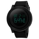 Relógio masculino skmei 1142 esportivo digital preto borracha discreto multifunção