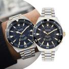 Relógio Masculino Technos Skydiver Prata Azul Luxo Elegante