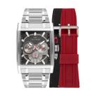 Relógio Masculino Technos Ts Carbon Prata JS25BBJ/T1P + Duas Pulseiras Extras Relógio Masculino Technos Ts Carbon Prata JS25BBJ/T1P + Duas Pulseiras Extras