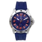 Relógio Masculino Tuguir Infinity 9169K Prata Azul Laranja Relógio Masculino Tuguir Infinity 9169K Prata Azul Laranja