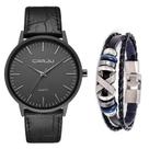 Relógio Masculino Ultra Fino Social Luxo + Pulseira Metal