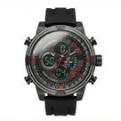 Relógio Masculino Weide AnaDigi WH5209B Preto e Vermelho