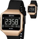 Relógio masculino x games quadrado digital preto com rosê xgppd148 pxpx