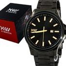 Relógio Masculino XWatch XTEEL Preto Aço Mostrador Preto Original Resistente à Água XMNS1009P1PX