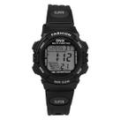 Relógio Menino Digital Onix IT-619 (0101) Resistente à água 5 ATM Caixa em Resina Preto Pulseira de Plástico Visor Acrílico Redondo Fivela Bateria
