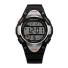 Relógio Menino Digital Skmei 1077 Resistente à água 5 ATM Caixa em Resina Preto Pulseira de Plástico PReto Visor Acrílico Redondo Fivela Bateria