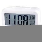 Relógio Mesa Led Digital Calendário Termômetro Alarme Branco