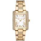 Relógio MICHAEL KORS feminino dourado strass MK4643/1DN